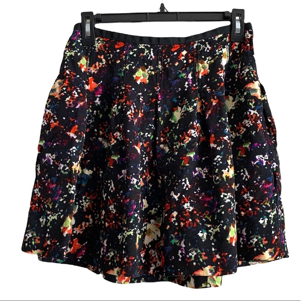 Gap Multicolored Pleated Skirt Size 02